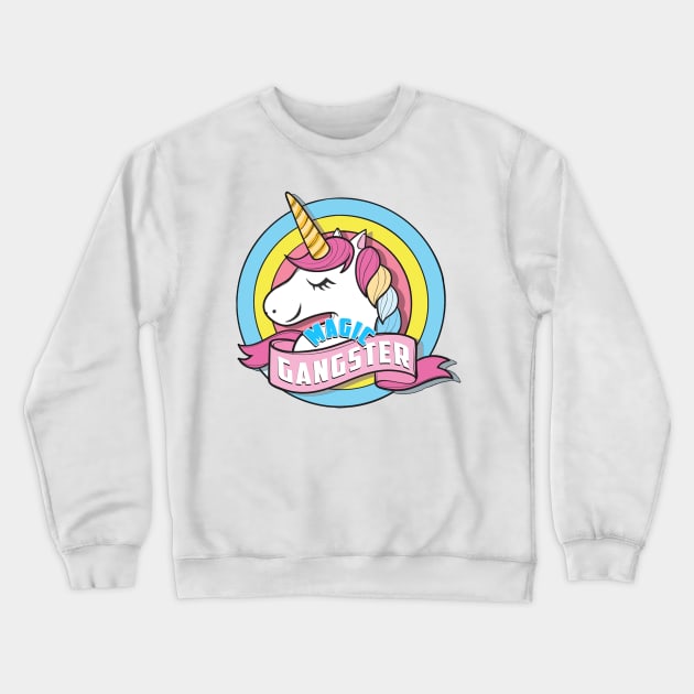 Unicorn Magic Gangster Crewneck Sweatshirt by TheBestStore